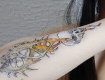 bug forearm tattoo painted by Follow the Wind on DOA
