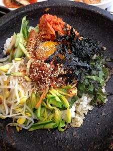 Korean dish bibimbab
