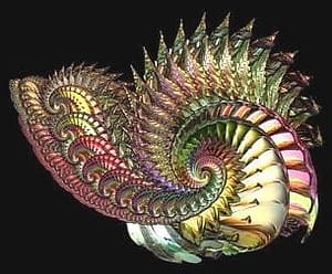 pastel spiral fractal design