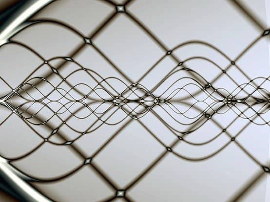 Harmonics, fractal sine waves (wire rendering)
